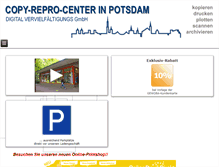 Tablet Screenshot of copy-center-potsdam.de